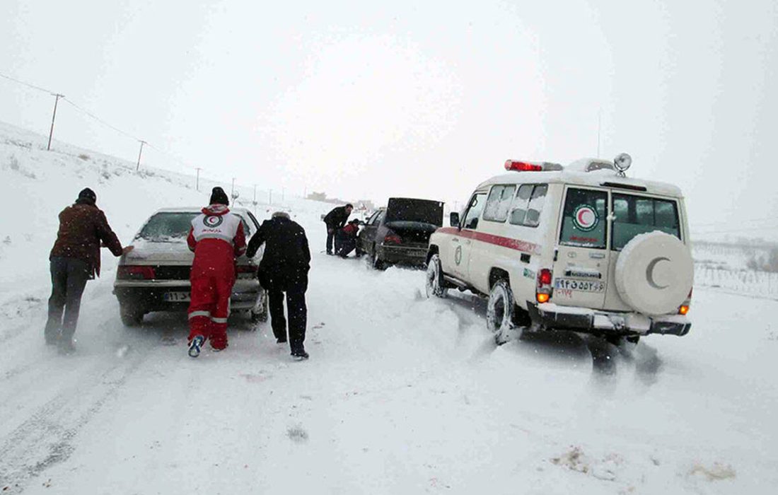 ۲۶ استان کشور متاثر از کولاک زمستان/ امدادرسانی به ۳۷۰۰ نفر در ۲۰ استان