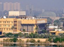 سامانه پدافند هوایی سفارت آمریکا در بغداد فعال شد