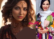 بازیگران زیبای ایرانی اگر هندی بودند چه شکلی می شدند/ لیلا اوتادی زیباترین شد